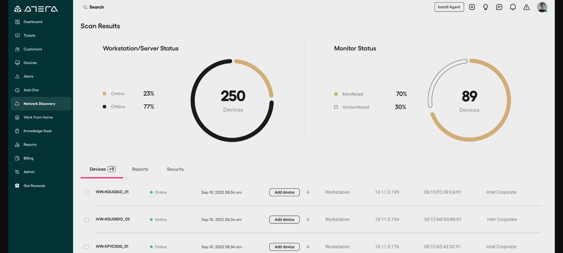Atera Security Auditing Tools