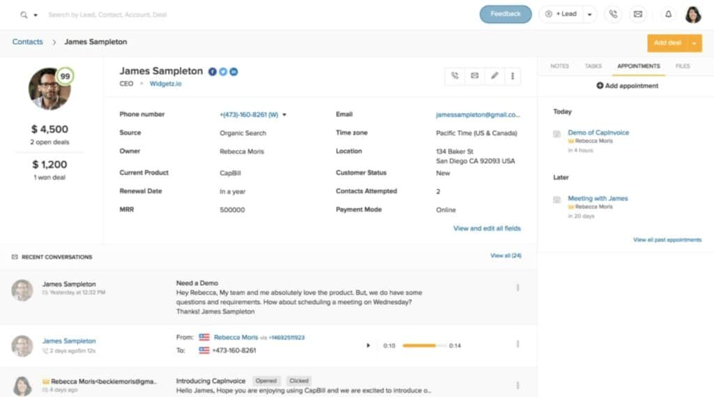 Freshsales CRM