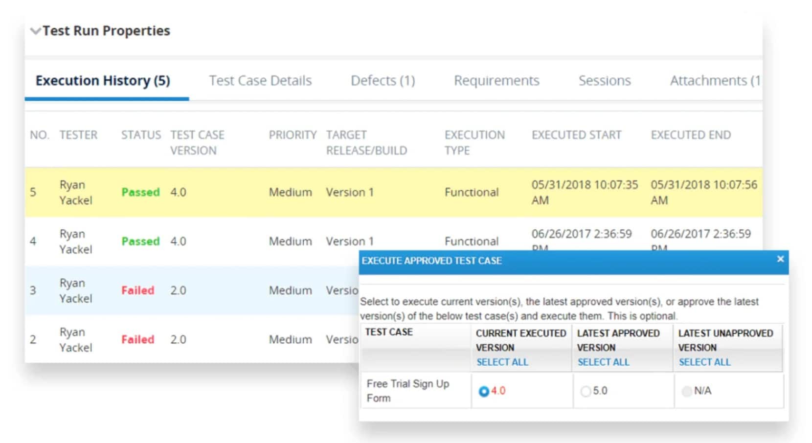 Tricentis qtest test management tools