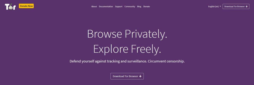 The Tor browser.