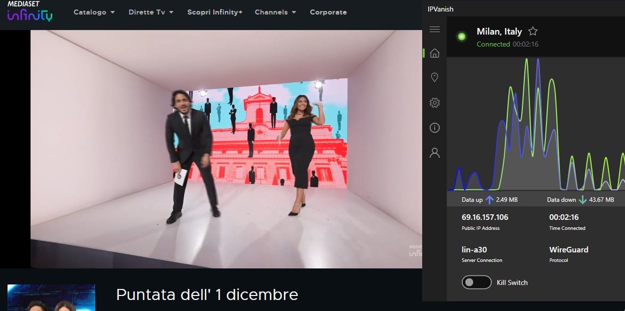 Streaming Canale 5.