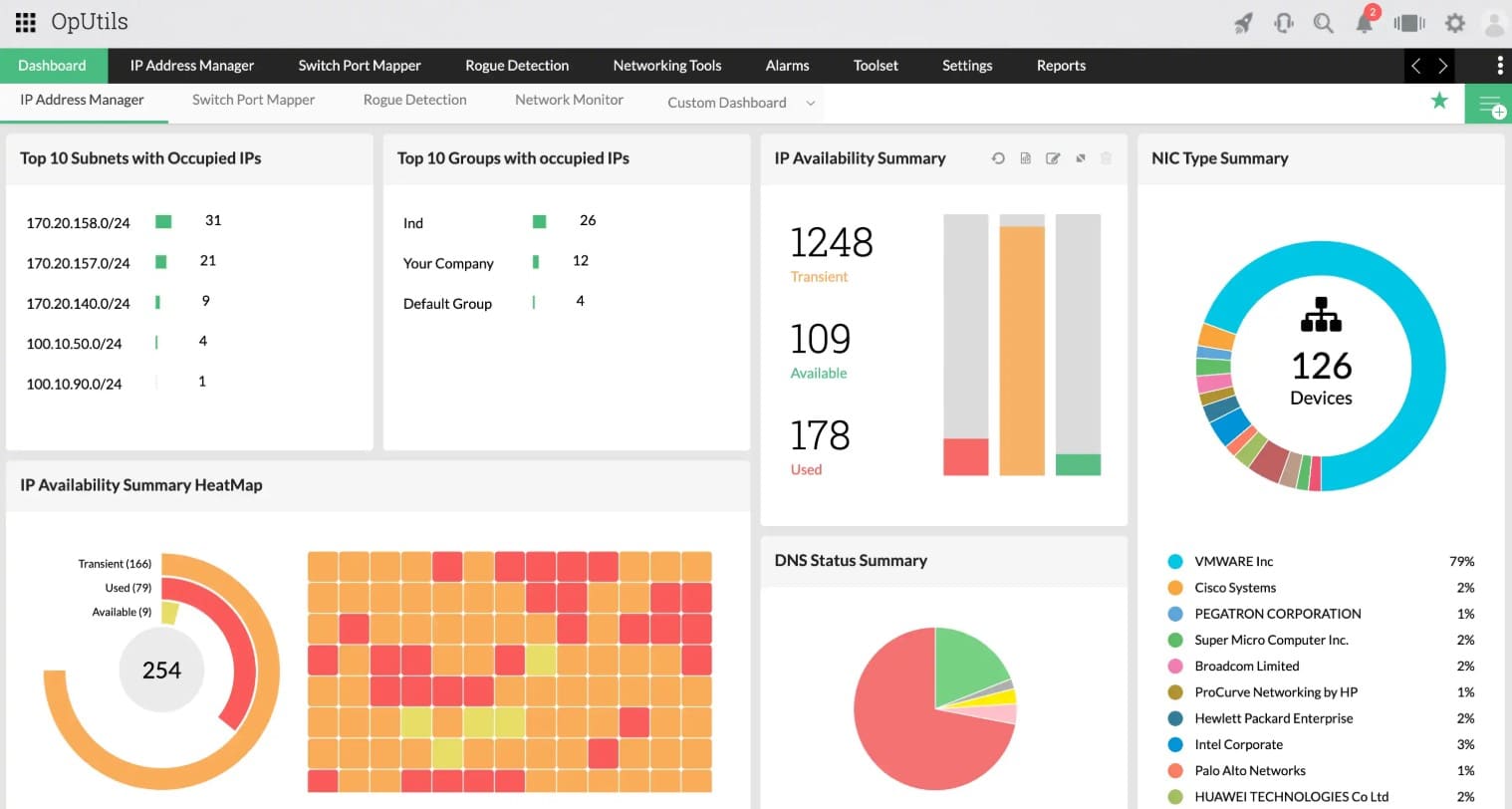 ManageEngine OpUtils IP and Network Scanner