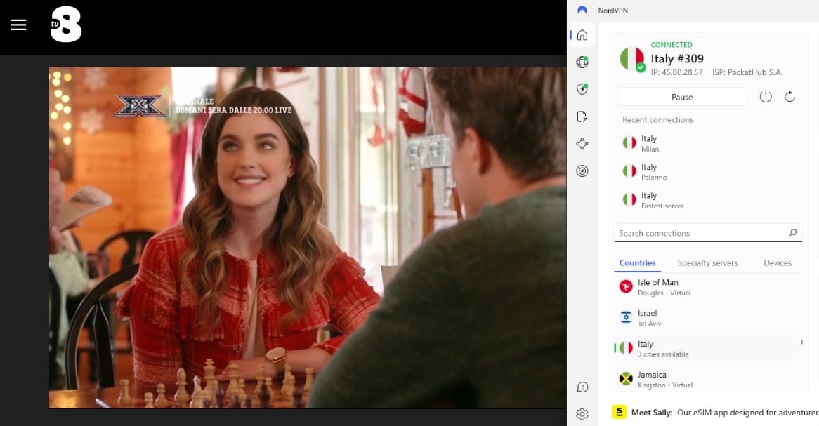 Streaming TV8.