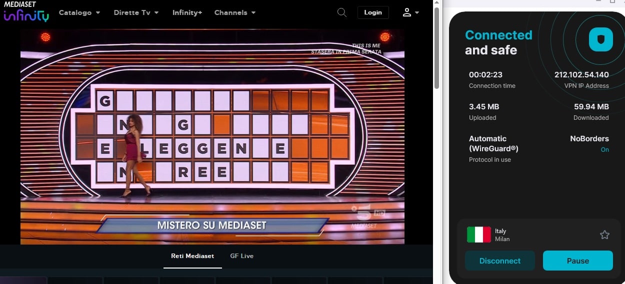 Streaming Canale 5.