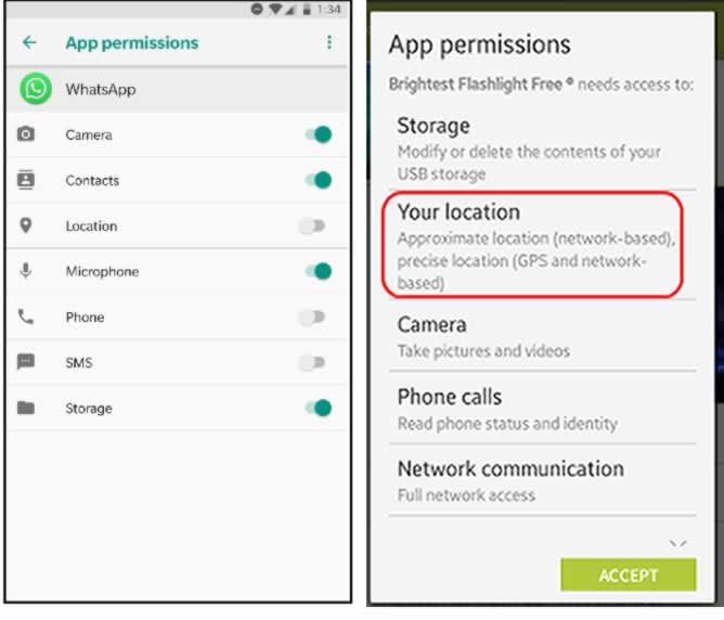 permission settings
