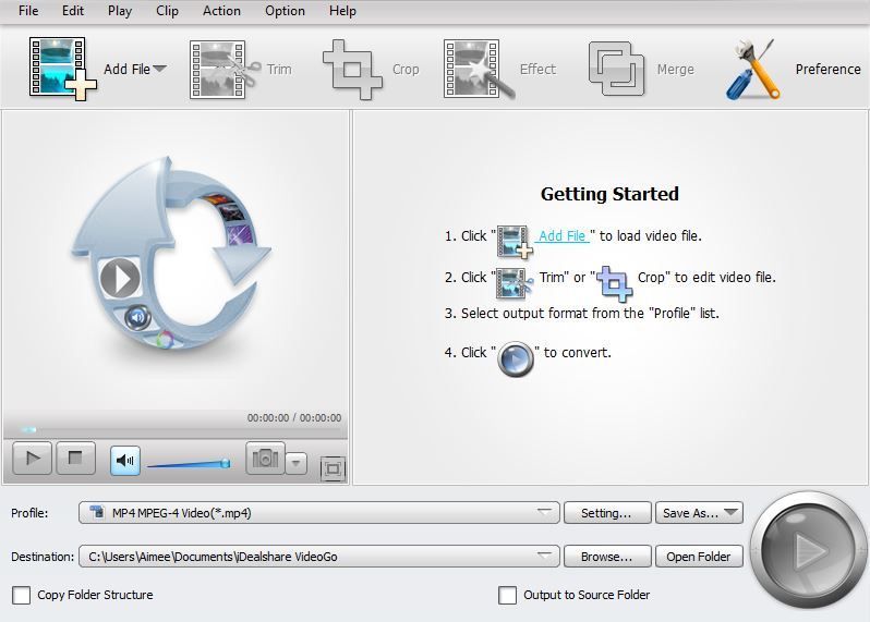 iDealshare VideoGo for Windows.