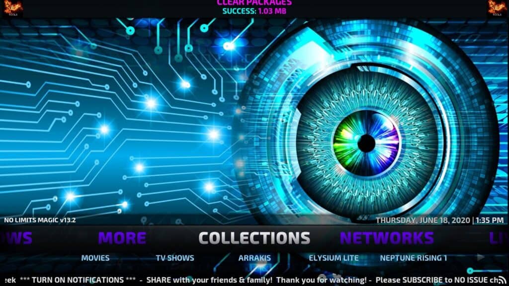 Kodi no limits magic build 2020
