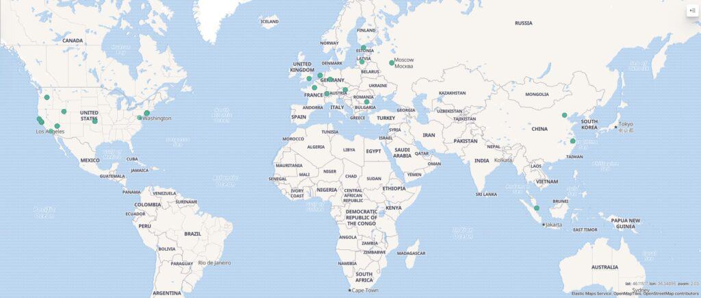 Map of attack