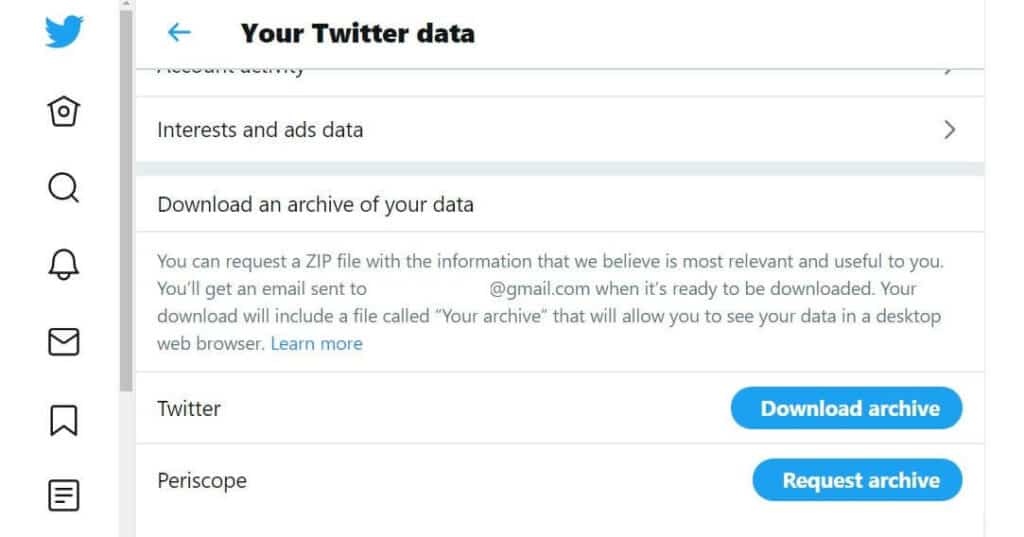Download your archive.