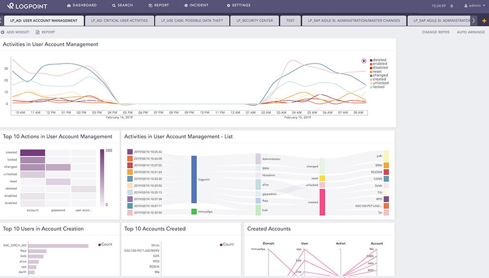 LogPoint SIEM - add user account management