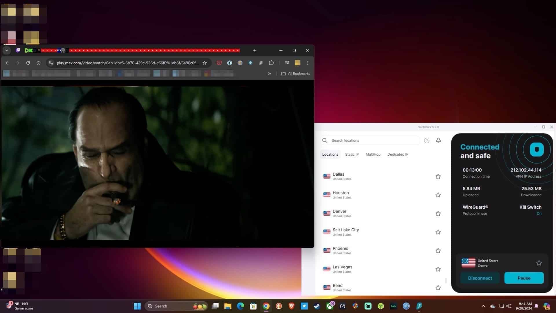 Streaming Max.