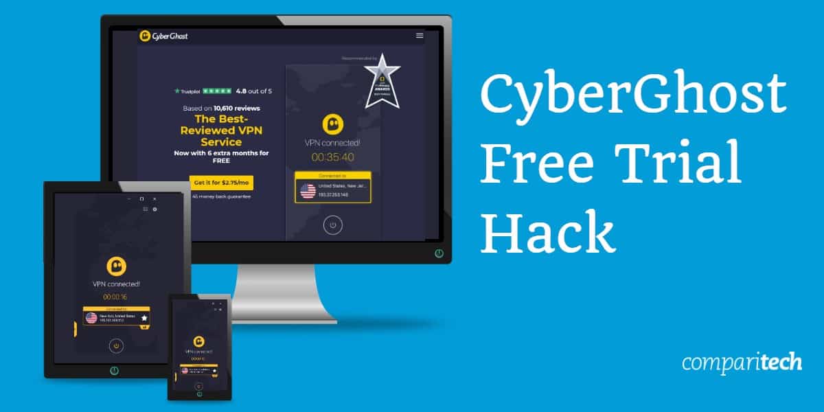 CyberGhost Free Trial Hack