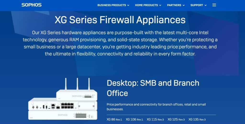 A Sophos XG 86.