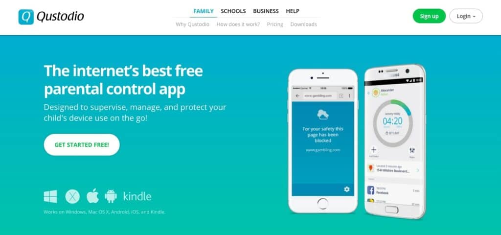 Qustido homepage.