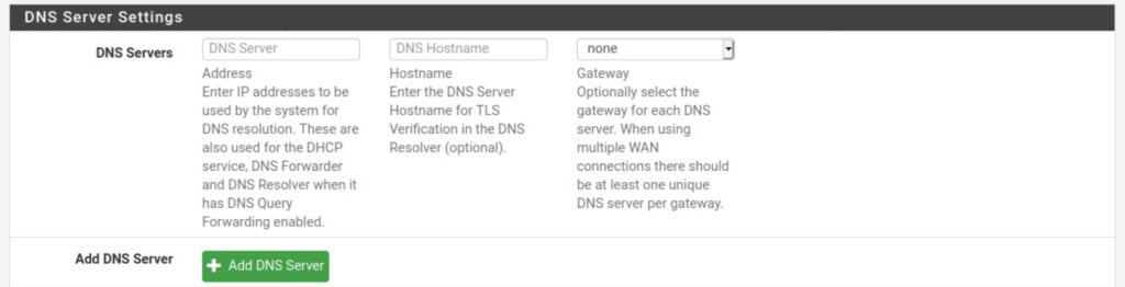 pfSense - DNS