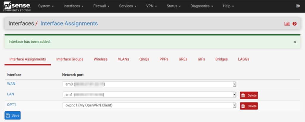 pfSense - Interfaces2