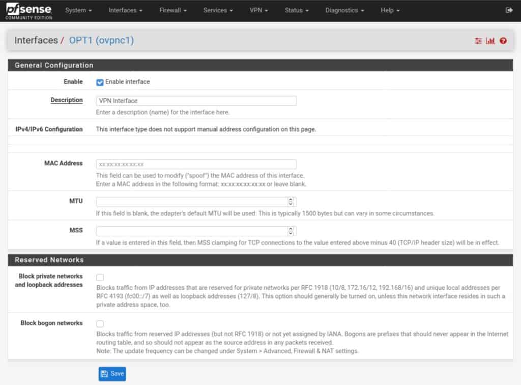 pfSense - Interfaces3