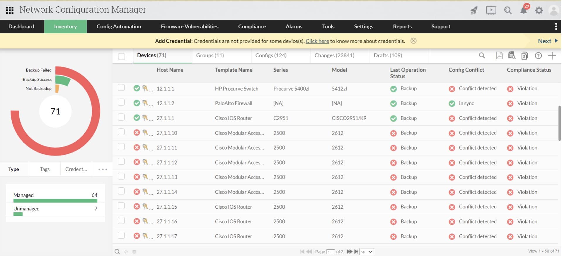 ManageEngine Network Configuration Manager