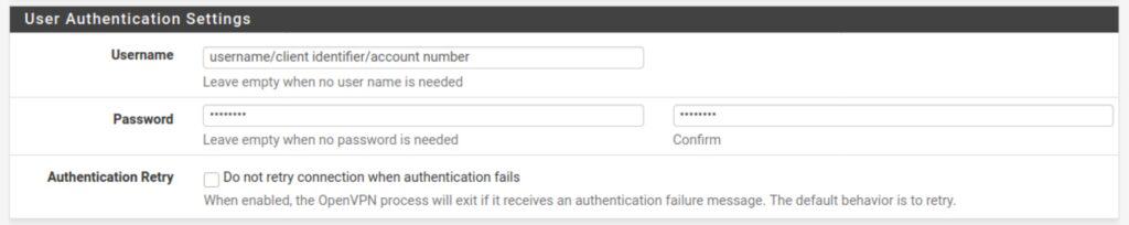 pfSense - OpenVPN - User Authentication