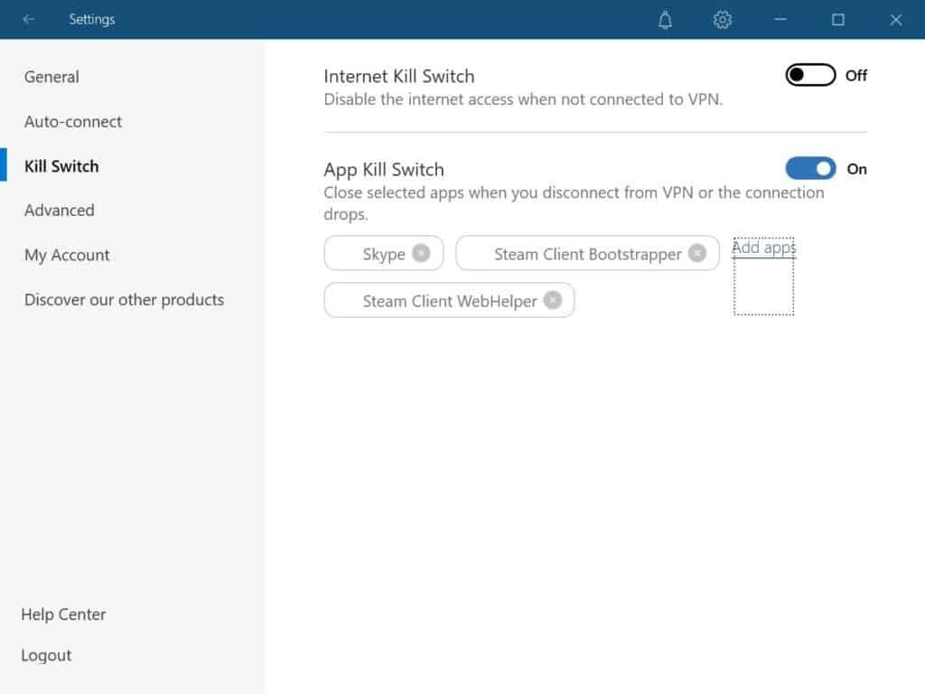 nordvpn kill switch