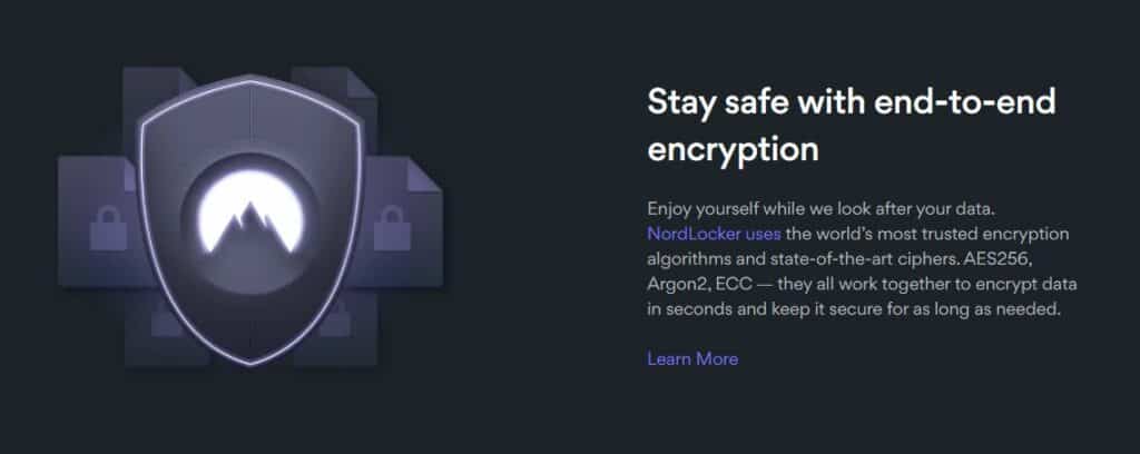 NordLocker review encryption information.