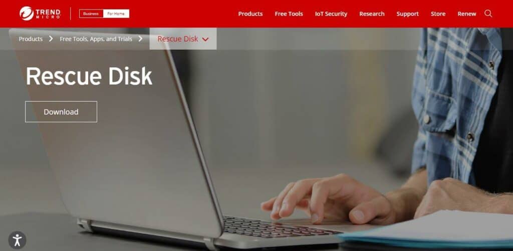 Trend Micro bootable antivirus tools.