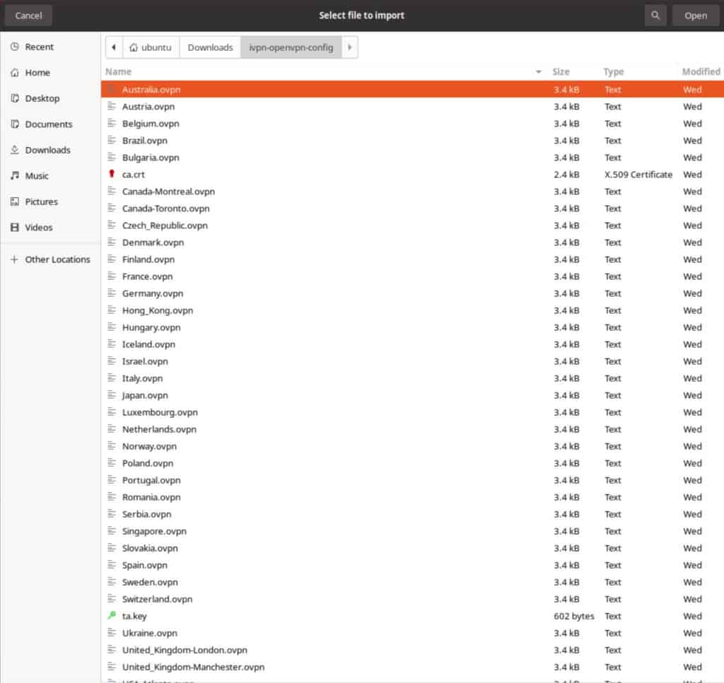 Ubuntu - File Browser