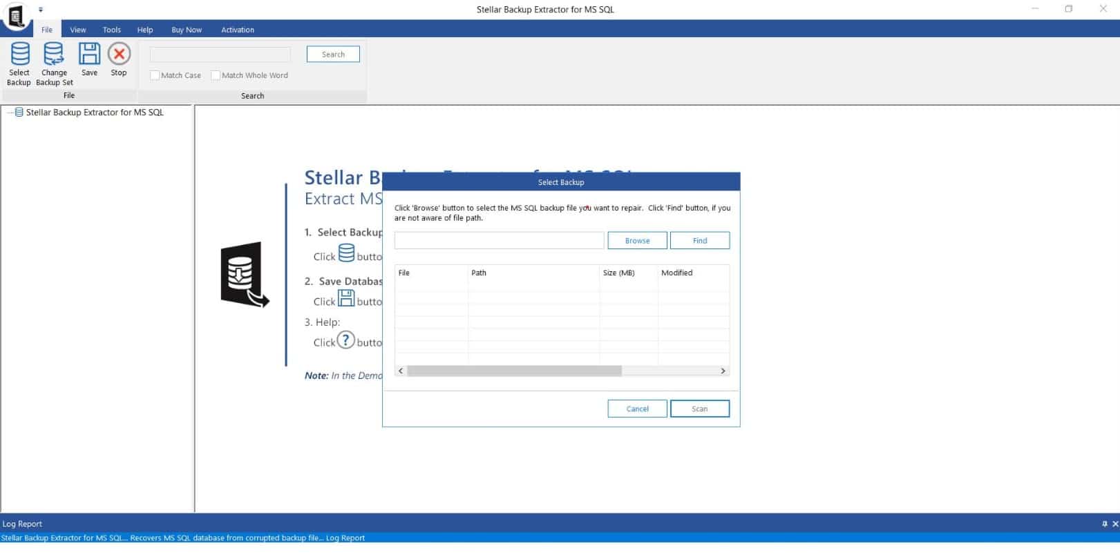 StellarInfo Sql Repair