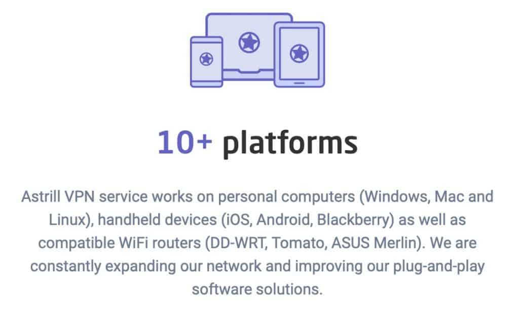 AstrillVPN - Supported Platforms