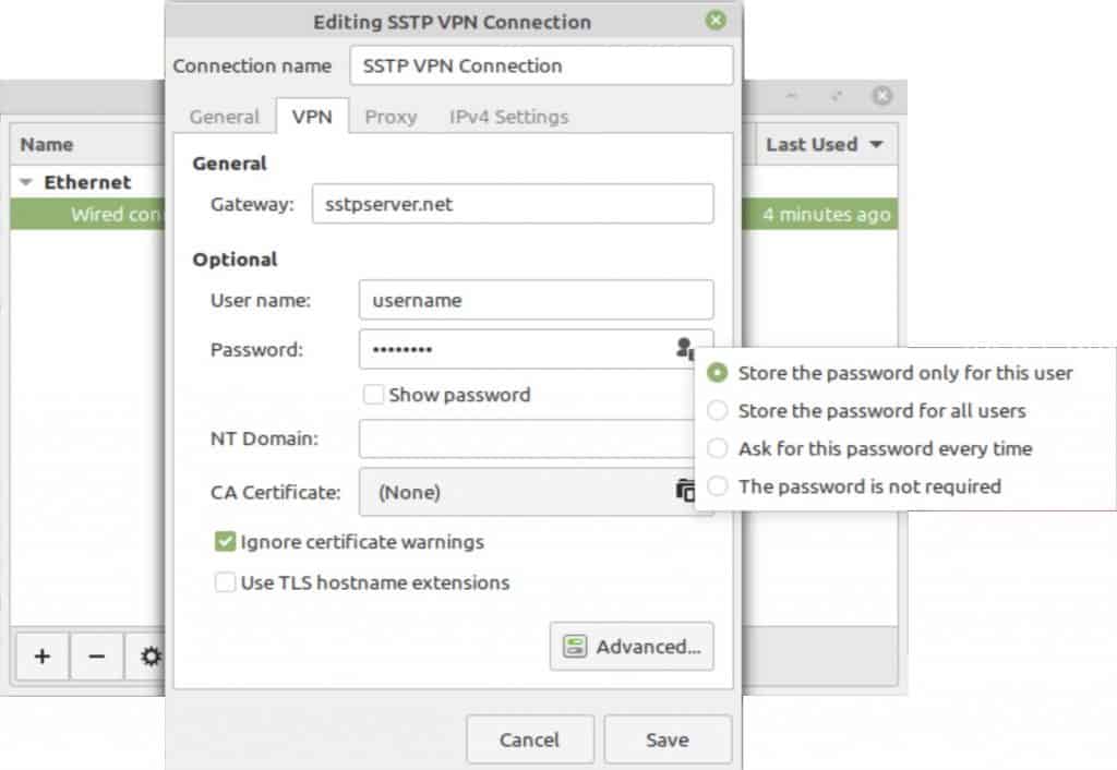 Linux - SSTP Connection