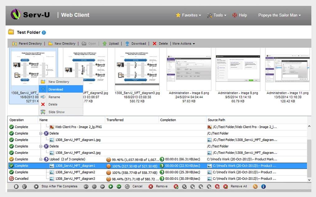 Serv-U Managed File Transfer Server