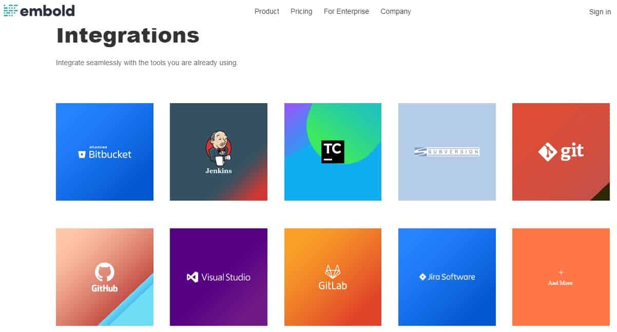 Embold integrations
