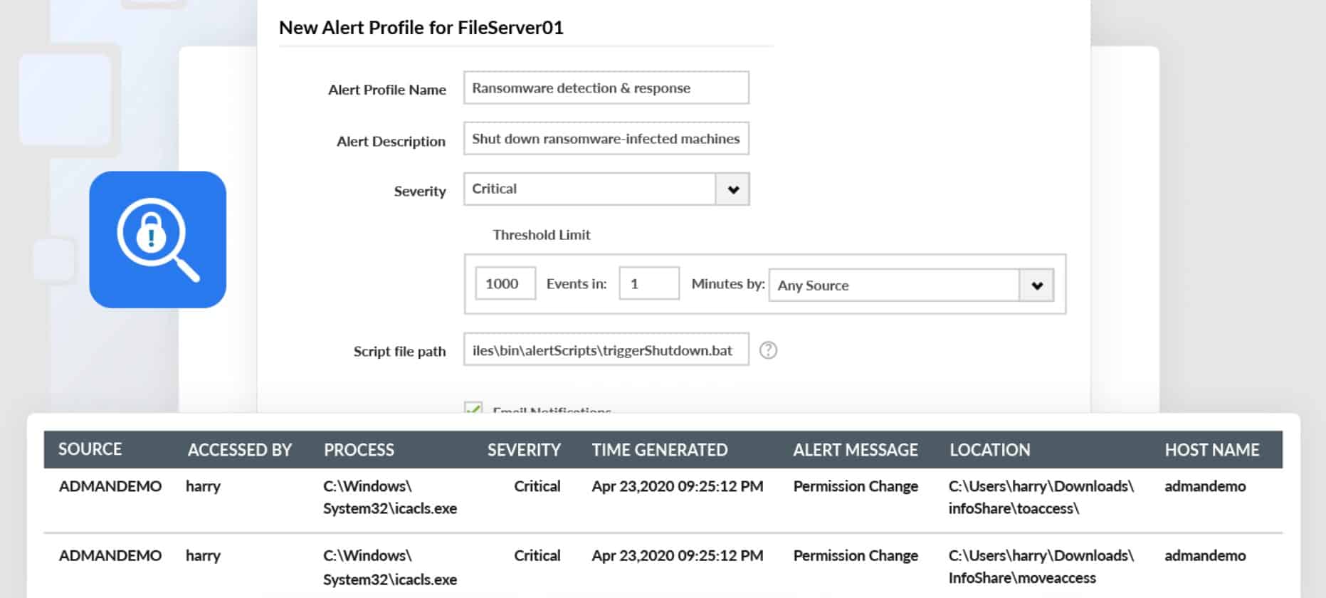 Manage Engine Log360 Hacker Protection