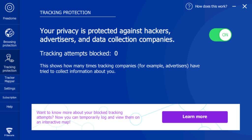 Freedome - App - Tracking Protection