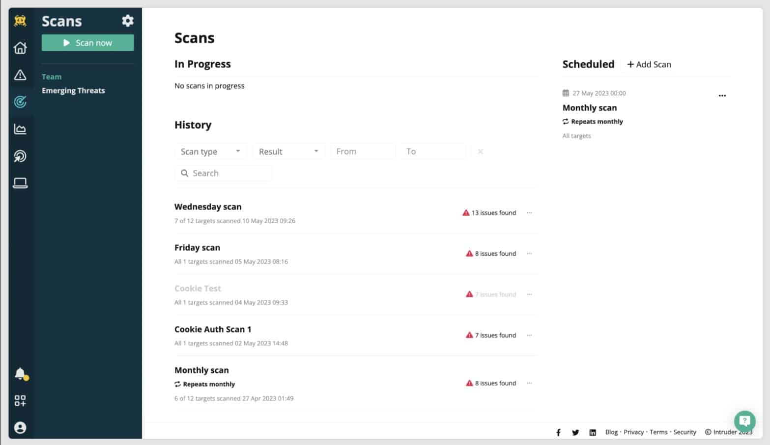 Intruder Automated Penetration Testing