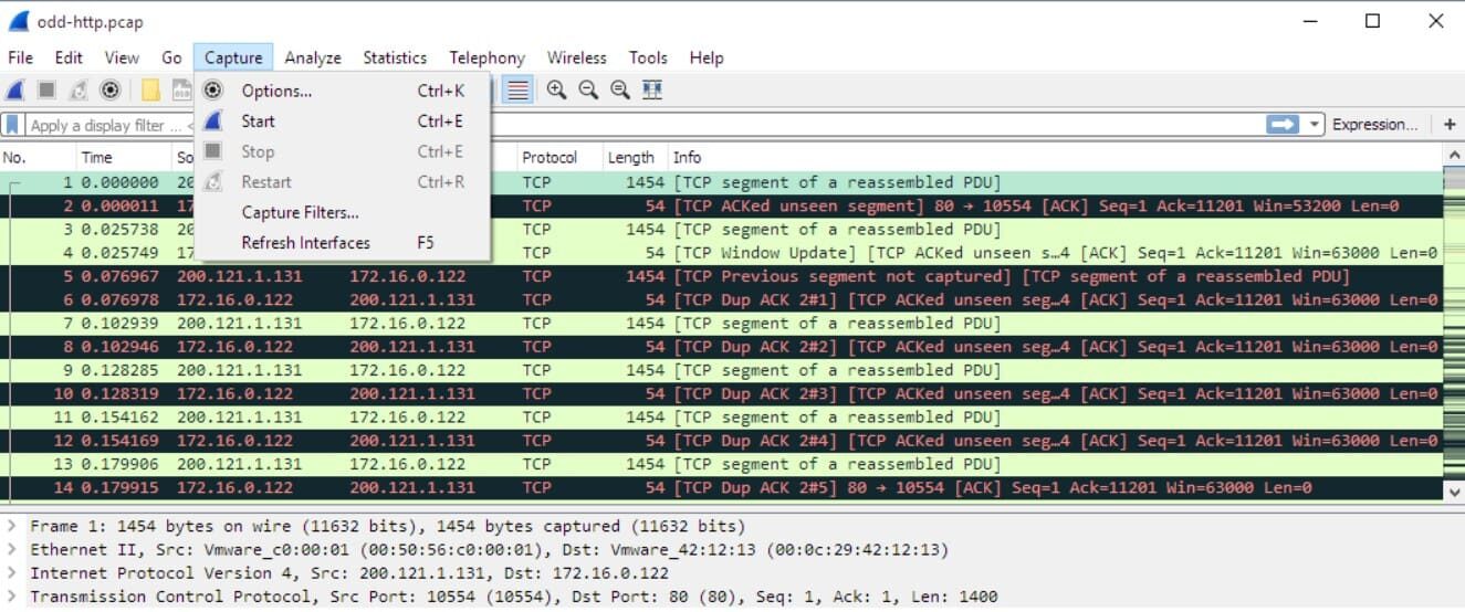 Wireshark Packet Capture