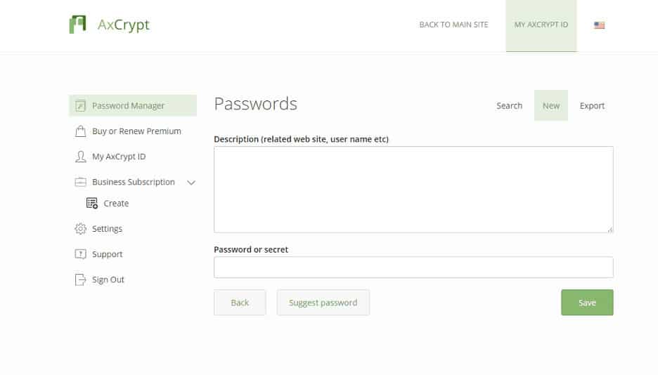 AxCrypt password manager