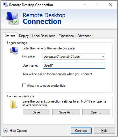 RDP interface box