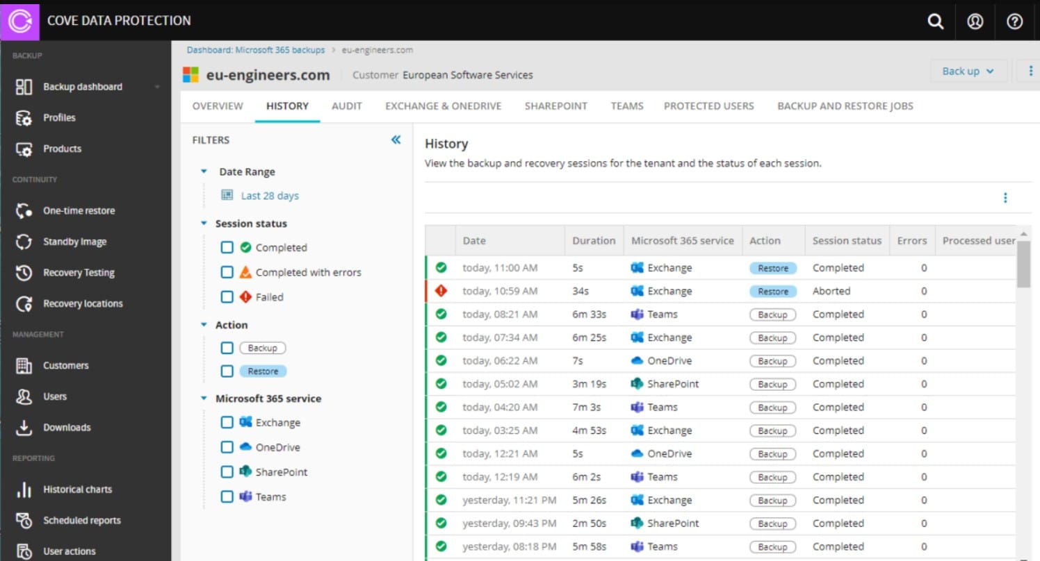 Cove Date Protection PostgreSQL