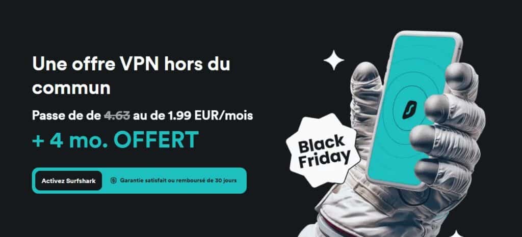 surfshark pricing french