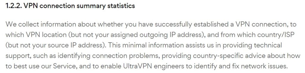 ultravpn logs