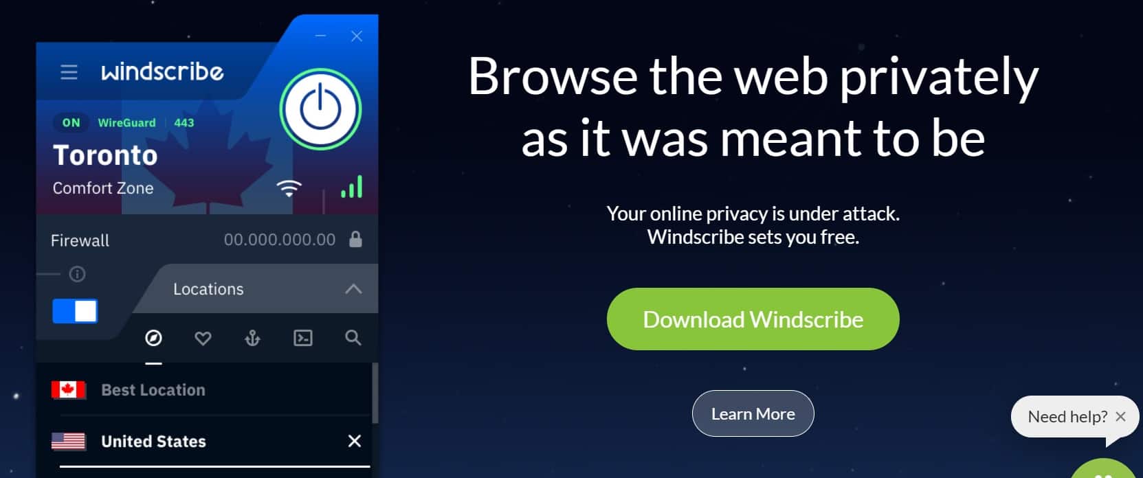 windscribe header