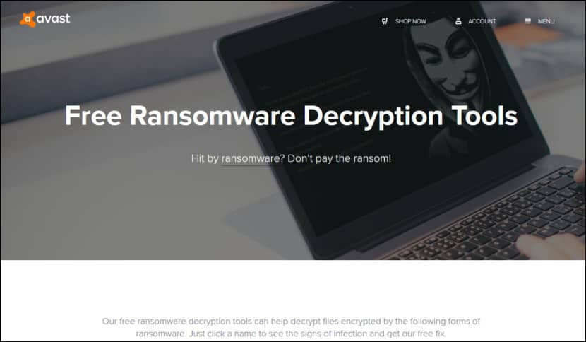 Avast Anti-ransomware Tools