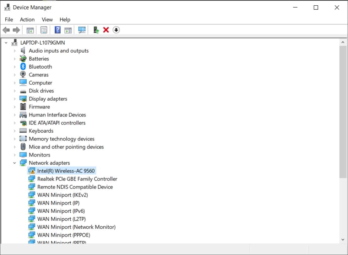 Wireless network adapters conflict