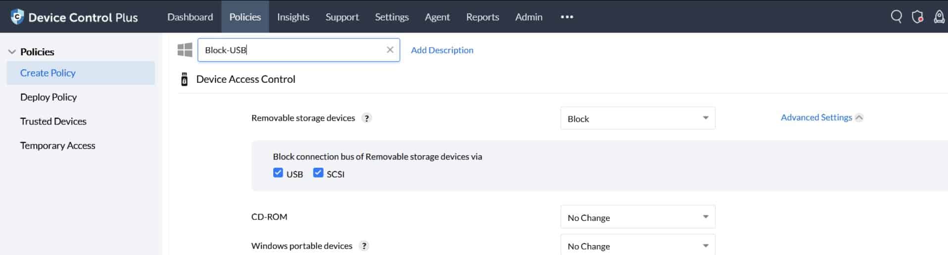 ManageEngine Device Control Plus USB Lockdown