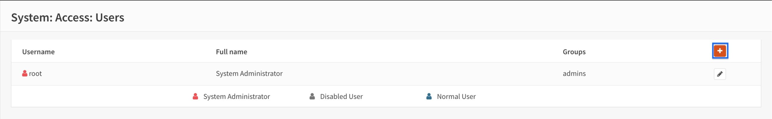 OPNsense - OpenVPN Server - Users - Click Plus
