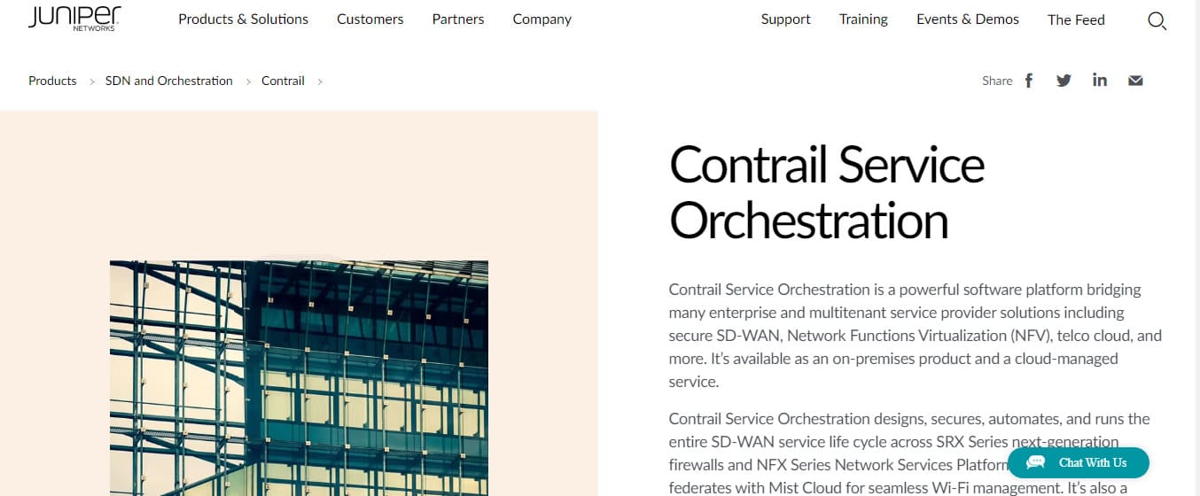 Juniper Contrail Service Orchestration (CSO)