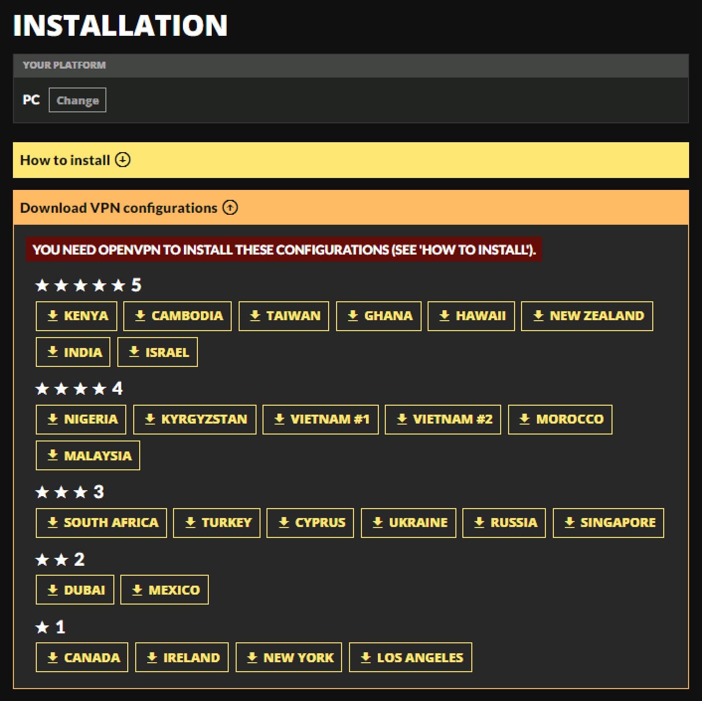 NoLagVPN - VPN_Configurations