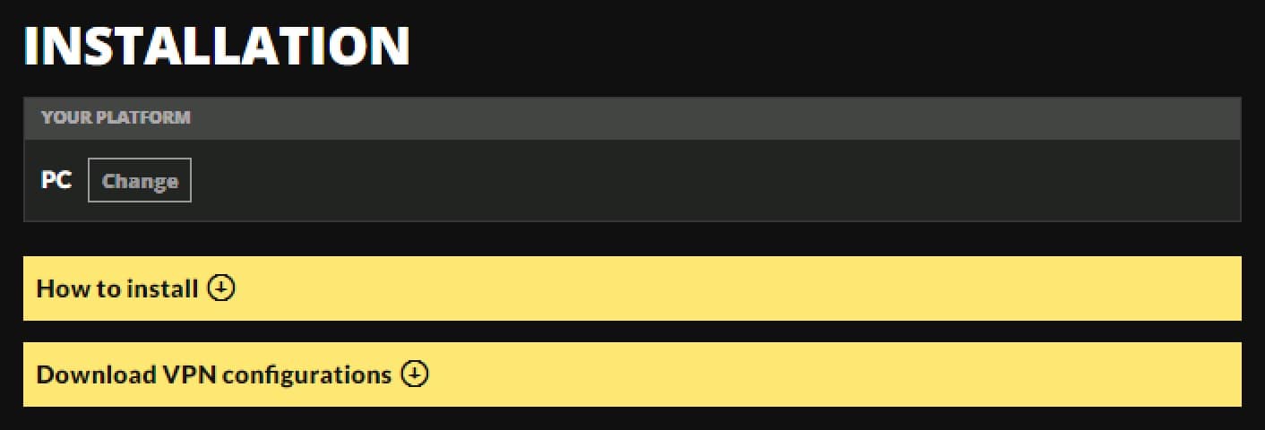 NoLagVPN - Select_PC