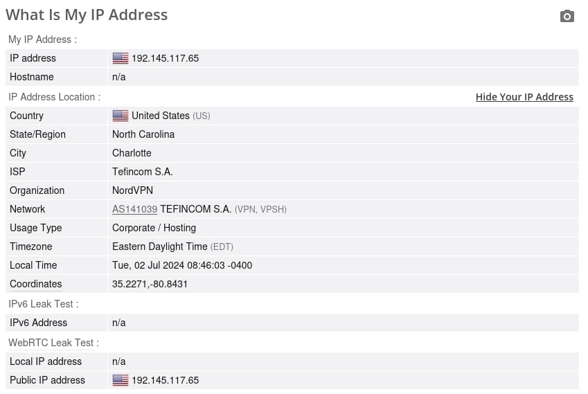 NordVPN IPv4 ou IPv6